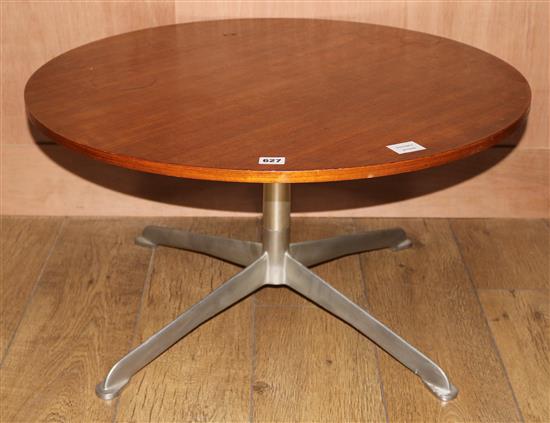 A Herman Miller style table, W.76cm